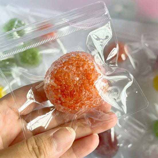 Shapeable Waxberry Stress Ball Anxiety Relief Textured Squeeze Ball Soft Stretchy Decompression Moldable Ball Pinch Fidget