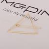 Fashion Alloy Hollow Moon Circle Triangle Bangs Hair Clip Women Hairpin Barrette