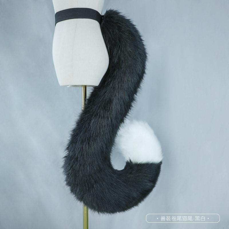Fursuit Tail Prop Cosplay Costume - Cat Dog Wolf Fox Handmade Plush Accessory Anime Convention Performance