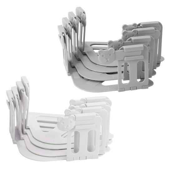 4Pcs Bear Bed Sheet Holder with Lock Strip Bedsheet Corner Fastener