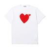 COMME Des GARCONS PLAY Red Emblem No Eyes T-Shirt 'White' Men's AZ-T222-051-1