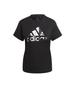 Adidas Short Sleeve Essentials Printed Logo Cotton Short Sleeve QU658 T-Shirt T-Shirt Women's Black/White (HD9328) J/L