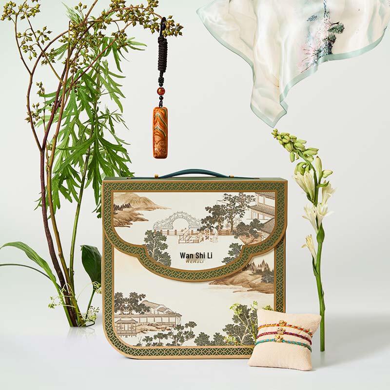 Wanshili Pure Silk Scarf & Shawl Gift Set