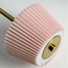 3 Color Lights Small Pleated Table Lamp Touch Control Stepless Dimmable Desk Ambient Light Fabric Shade Cordless