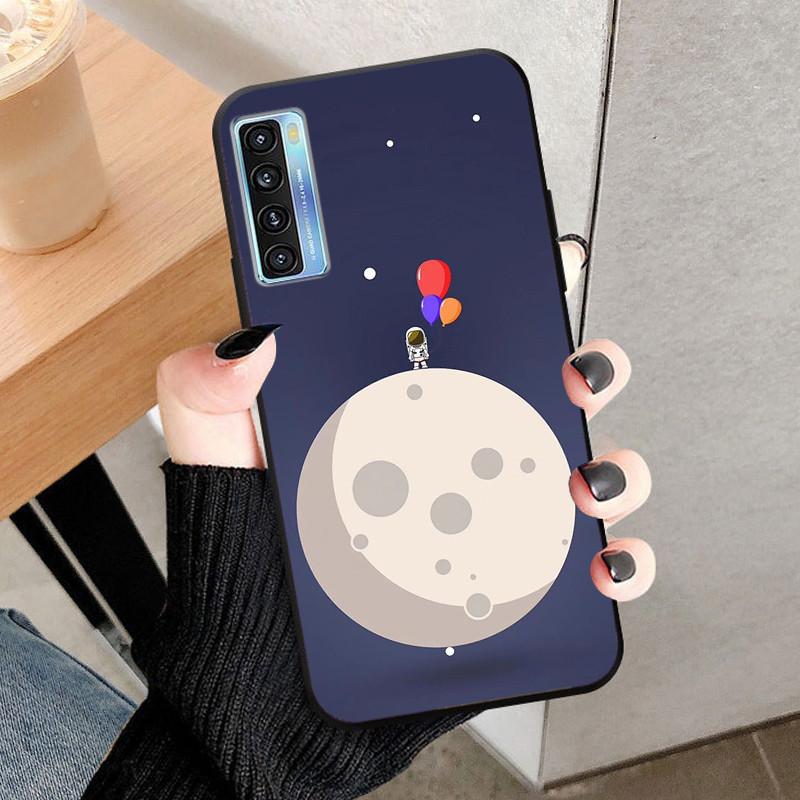 For TCL 20 5G / 20S / 20L Plus Case TPU Silicone Shockproof Lions Wolf Phone Covers for TCL 20L Plus Cases 20S Cool Fundas