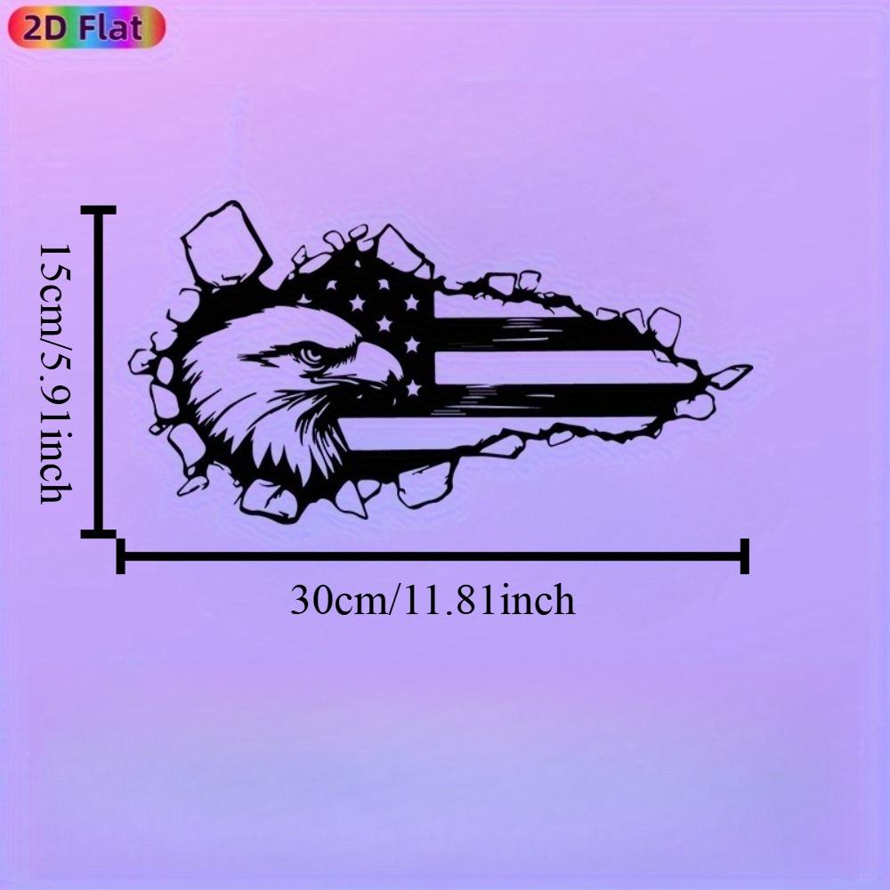 Bald Eagle American Flag Metal Wall Art Iron Sculpture Gift for New Year Independence Day