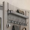 Multi-functional hanging hook storage rack behind the door, bathroom storage rack, coat rack, towel rack, home bedroom bathroom
