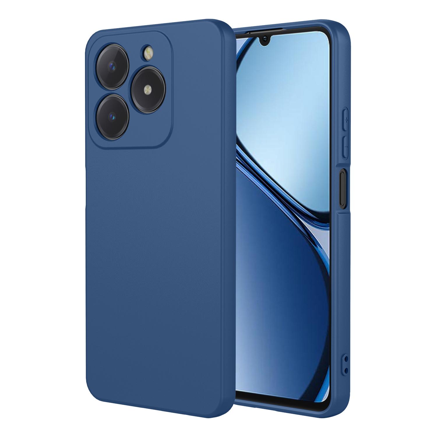 

Гнучкий рідкий силіконовий чохол для Realme C61 C63 C65 C67 4G C55 C53 C51 Note 60 50 Захисна накладка Fundas Coque Shell Capa Realme C61 синій