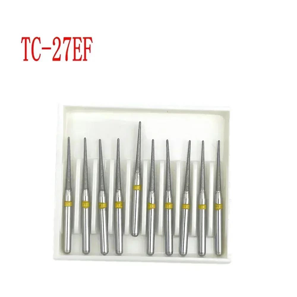 10pcs/box Dental Diamond Burs Drill FG Diamond 1.6mm Shank for High Speed Handpiece Burs