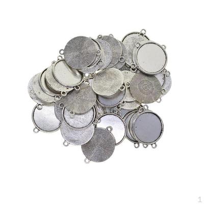 50x 12-20mm Cabochon Pendant Tray Base DIY Necklace Bracelet Jewelry Finding