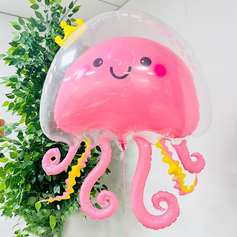 1pc Pink Purple Blue Jellyfish Balloon Birthday Party Double-layer Baloon Children Baby Toy Parties Supply