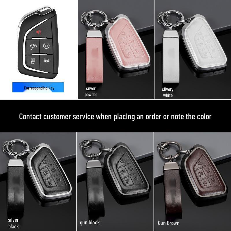 Cadillac Key Protective Shell: Fits XT4, XT5, XT6, CT4, CT5 - Original Car Key Cover with Buckle.