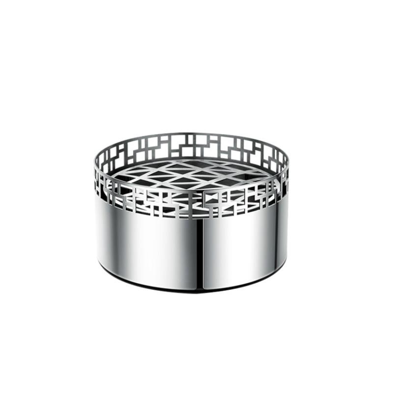 

Stainless Steel Vases Living Room Desktop Flower Bottle Modern Simple Decoration Round Vases Balcony Creative Flower Ware