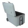 Insulated Portable Rolling Cooler with Wheels & Handle  70L Camping Cooler Leak-Resistant Outdoor Hard Cooler for Beach Drink