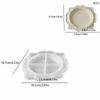 Vintage Floral Relief Jewelry Storage Tray Rose Embossed Storage Bowl  Home Decoration