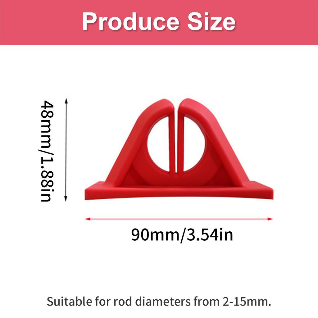 2Pcs Fishing Rod Display Clamp Fishing Rod Fixing Bracket Wall Mount Fishing Rod Fixing Clip Fishing Rod Storage Clip