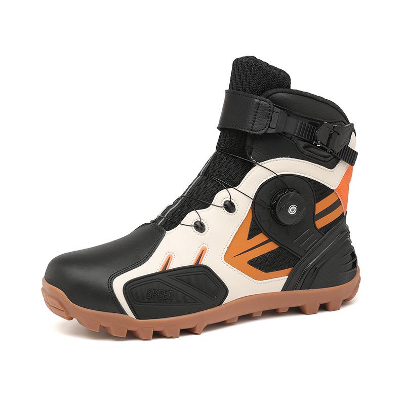 JC-S1917 Men's Four Seasons Motorcycle Riding Boots - Short, Off-Road, Racing Style
