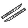KSMH6 Car Sticker 2PCS Weatherproof Stainless Steel Side Wing Fender Badge Emblem UV-Proof Anti-Fade Anti-Rust Body Decal For BMW F34