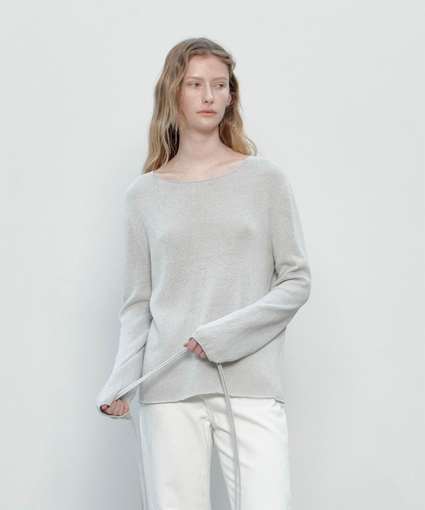 Deomago Paper Wholegarment Knit (Light Gray)