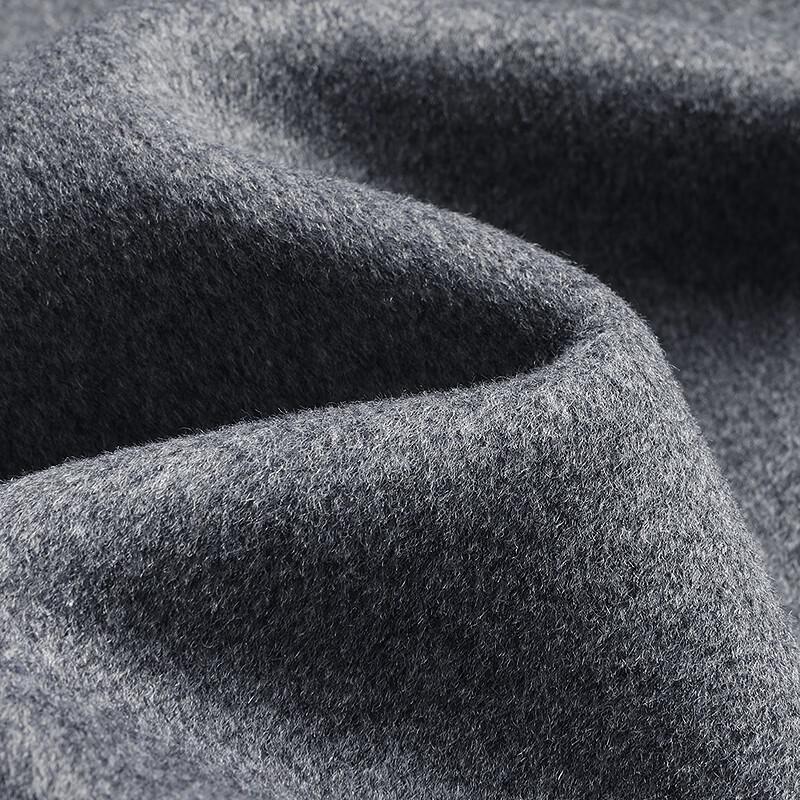 FAPAI Men's Long Wool Blend Overcoat with Detachable Down Liner