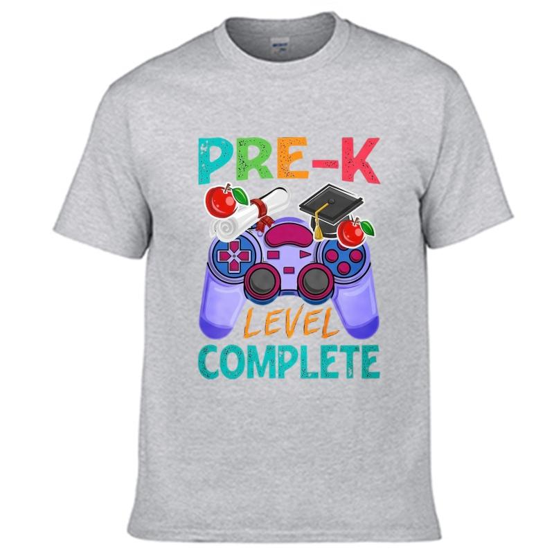 men brand tshirt Vintage summer For man t shirt Pre K Level Complete Game Controller Short Sleeve Long sleeve Oneck Top tees