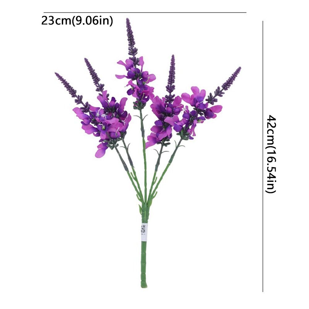 Realistic Artificial Lavender Flowers Handmade Real Touch Fake Plants Simulation Silk Violet Bouquet Wedding Party Decor