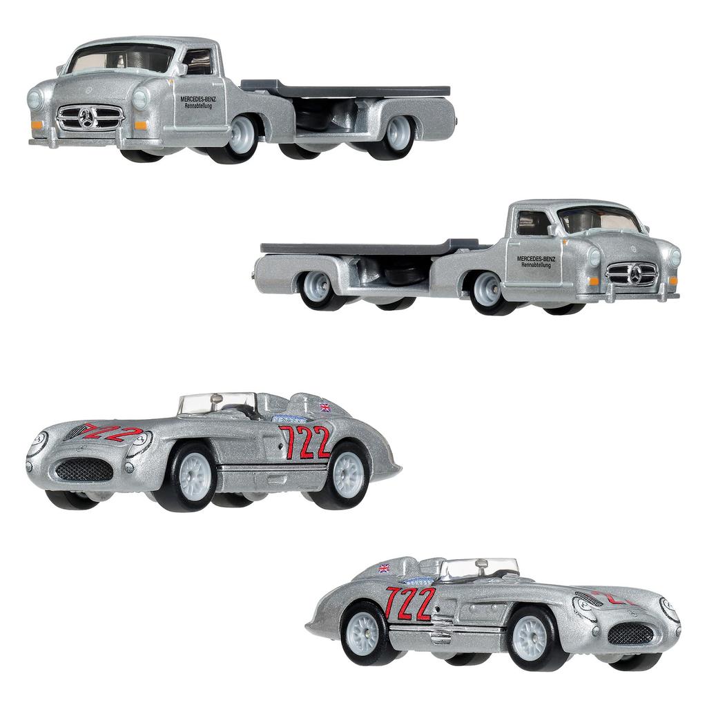Hot Wheels Team Transport Assortment Vehicle Miniature 2 Cars per Set x 4 Sets Ages - Toys, Cars, (Boxed Set), 3+, Multi-color, FLF56-987K