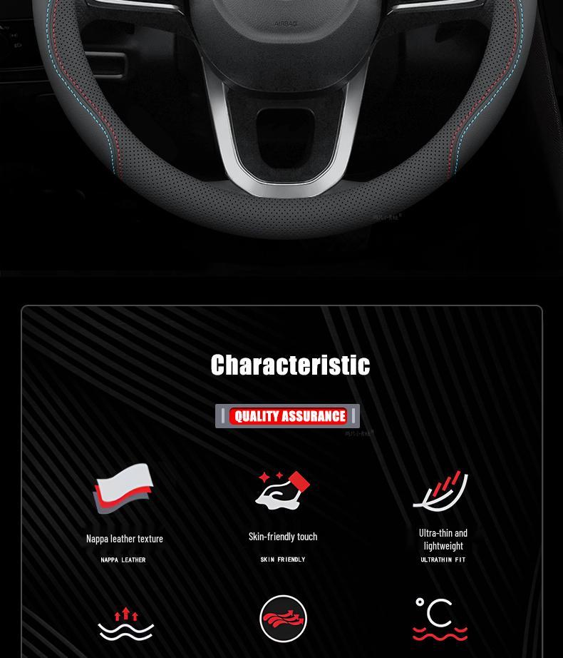Universal Four-Season Thin Steering Wheel Cover for GAC Trumpchi Shadow Leopard Legend 22 Model