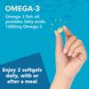 Taoters Omega-3 Deep Sea Fish Oil Soft Capsules Heart Friendly and Odorless 120 Capsules