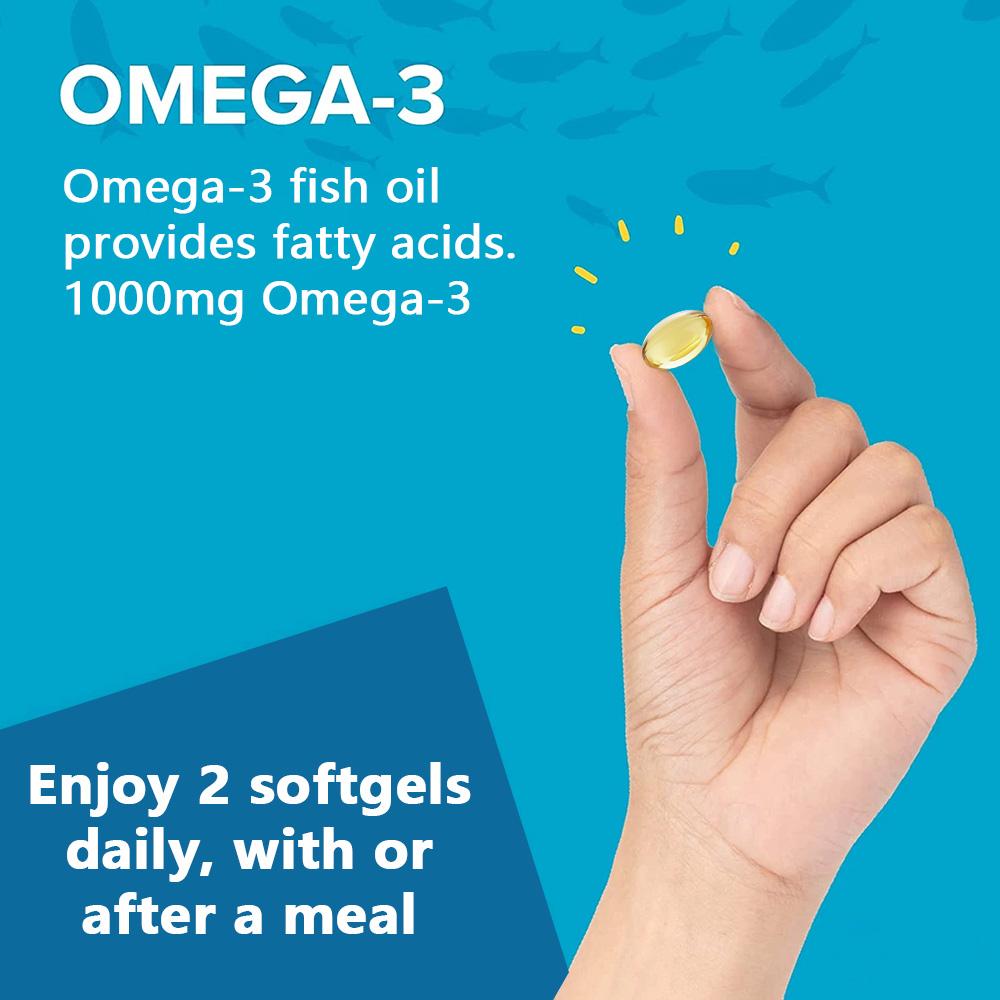 Taoters Omega-3 Deep Sea Fish Oil Soft Capsules Heart Friendly and Odorless 120 Capsules