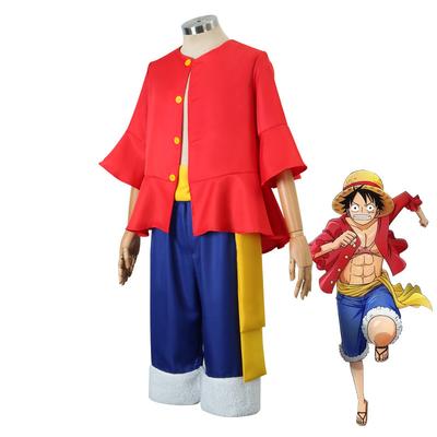 Luffy cos drabužiai ONE PIECE drabužiai, po dviejų metų antros kartos cosplay drabužiai šiaudinė skrybėlė batai rekvizitai drabužiai