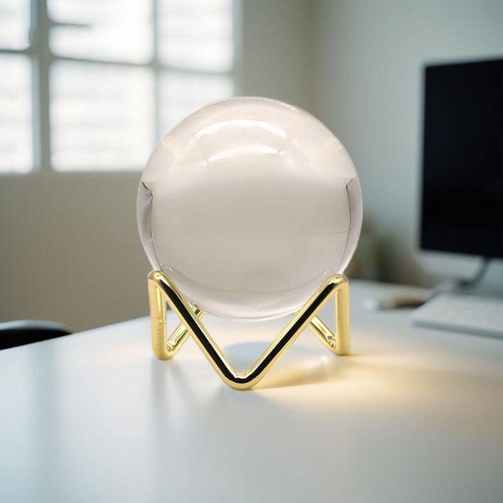 Metallkristallkula Bas Fotorekvisita Mineraler Reliker Stenar Stöd för Heminredning