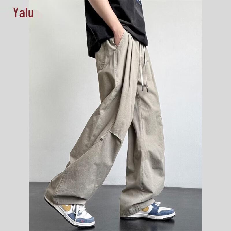 Yalook Men's American Patchwork Cotton Cargo Pants