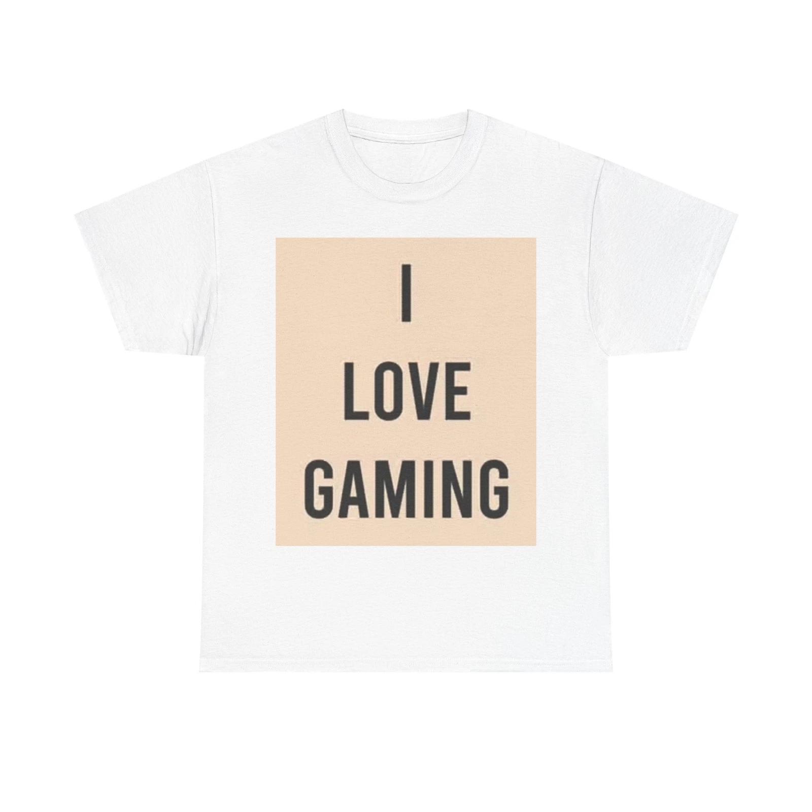 Men s and Women s T-shirts I Love Gaming XXL