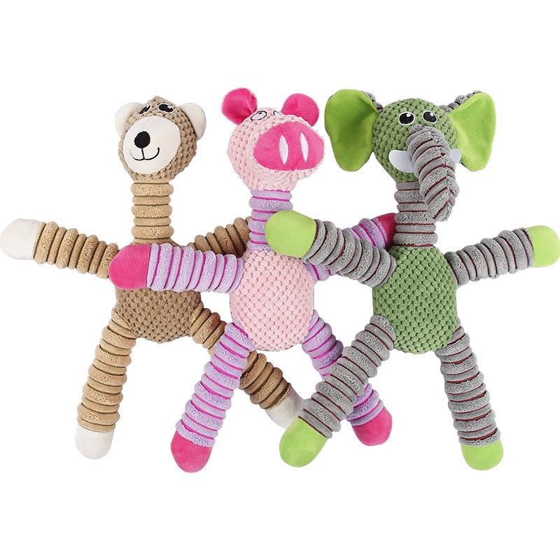 Durable Corn Kernel Plush Toy for Cats and Dogs