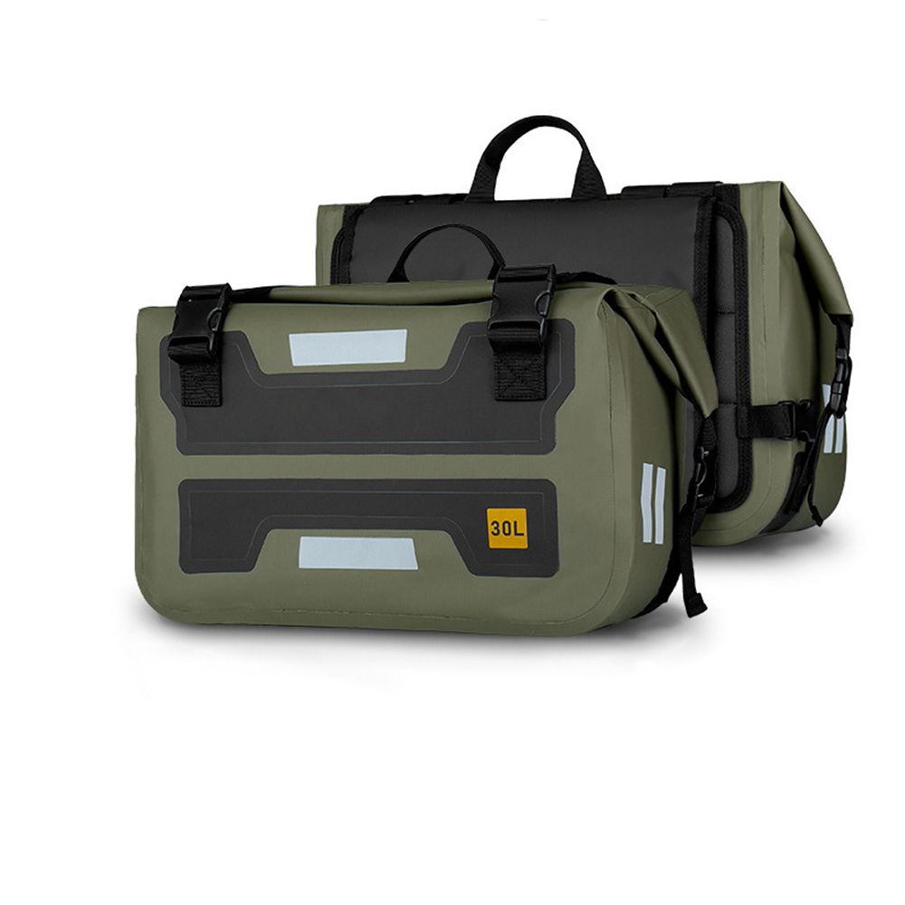 

30 л*2 Боковая сумка для YAMAHA NAMX 125 155 NMAX125 NMAX155 Мотоцикл Водонепроницаемая Уличная Большая Вместимость Хранение Багажа Кофры- зелёный