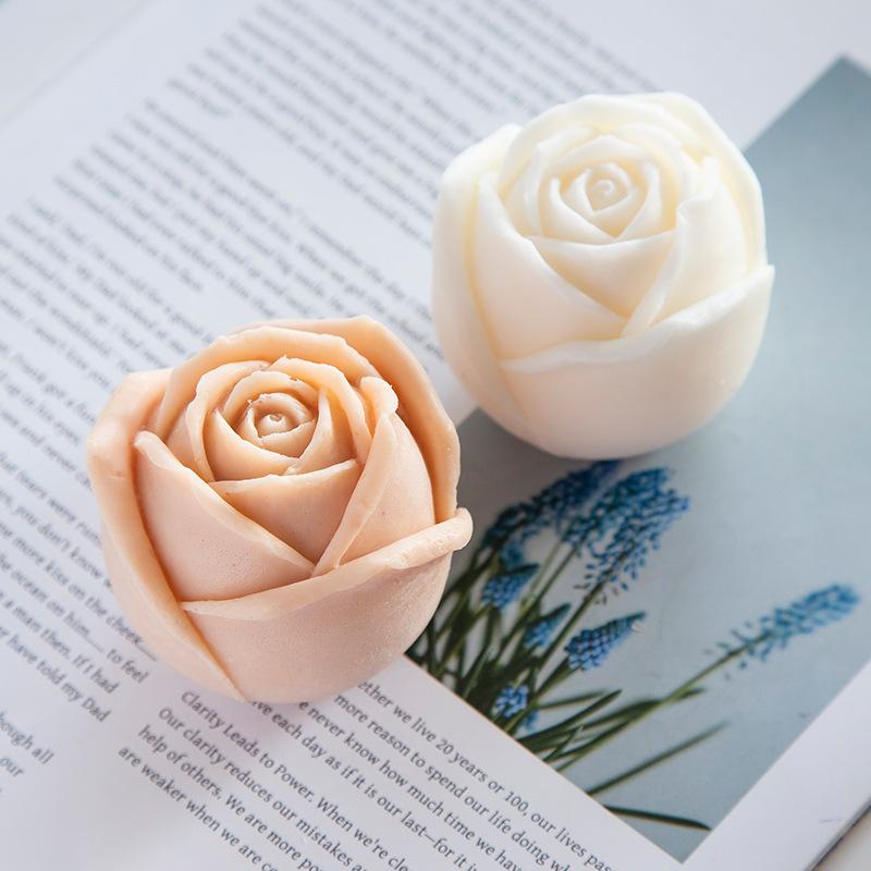 Valentine's Day Even Rose Silicone Mould Whiskey Ice Ball Mould Handmade Candle Soap Mold