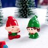 1Pcs Creative Christmas Elf Character Resin Handicraft Diy Christmas Decorations Micro Landscape Accessories Desktop Ornament
