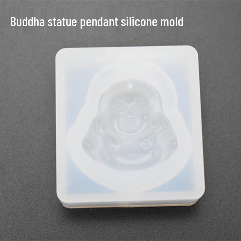 Silikonform für DIY Kristall-Epoxid: Drachen-, Phönix-, Guanyin-, Buddha- und Feuervogel-Anhänger.