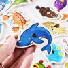 Fish Toy 32pcs Wooden Magnetic Educational Fishing Game