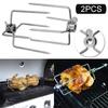 Steel Barbecue Accessories Rotisserie BBQ Tool Chicken Grill Meat Fork BBQ Forks Spit Forks