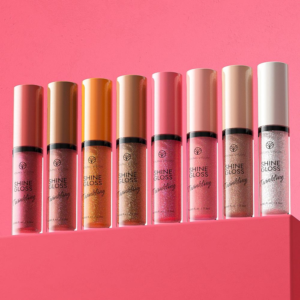 Glitter Matt Fein Glanz Lip Gloss 8 Farbe Perle Glanz Wasserdicht Lip Gloss Eis Transparent Rein Zu Overlay Lip Glasur