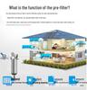 Stainless Steel High Flow Sediment Pre-filter for Whole House and Commercial Use
