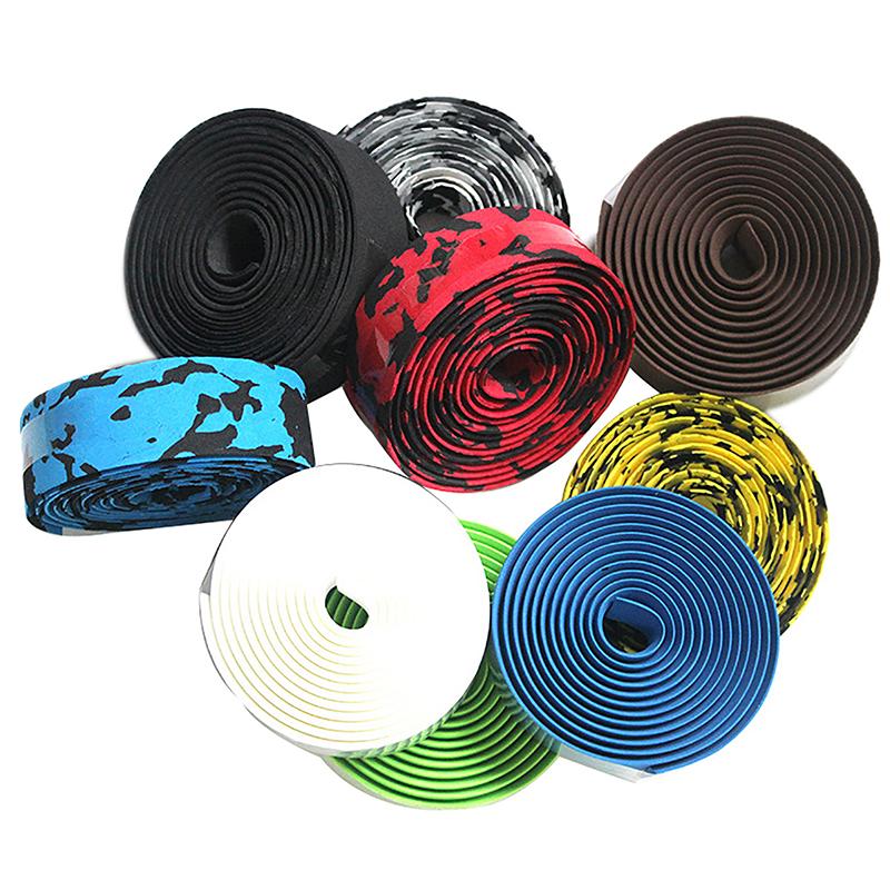 2 Pcs Eva Bicycle Handlebar Tape Cycling Mountain Bike Handle Belt Reflective Wrap Road Bike Belt With Bar Plugs
