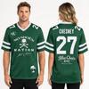 Kenny Chesney The Original Vibe Room Tour 2027 Fußballtrikot V-Ausschnitt Grün Sport-T-Shirt für Herren Damen Vollflächiger Druck Netz-T-Shirts Top