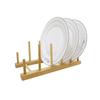 Wooden Kitchen Dishes Stand Multi Grid Design Pot Lid Holder Dinnerware Storage Organizer  Kitchen