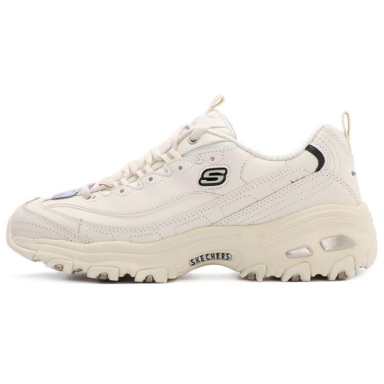 Skechers D'Lites 1.0 Little White Bear Textile, Synthetic Leather Abrasion Resistant Abrasion Resistant Low Top 11931-OFWT