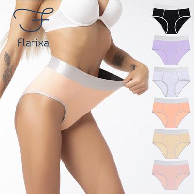 High Waist Tummy Control Flat Belly Shaping Panties Briefs Comfortable Cotton Women Underwear Seamless Female Lingerie