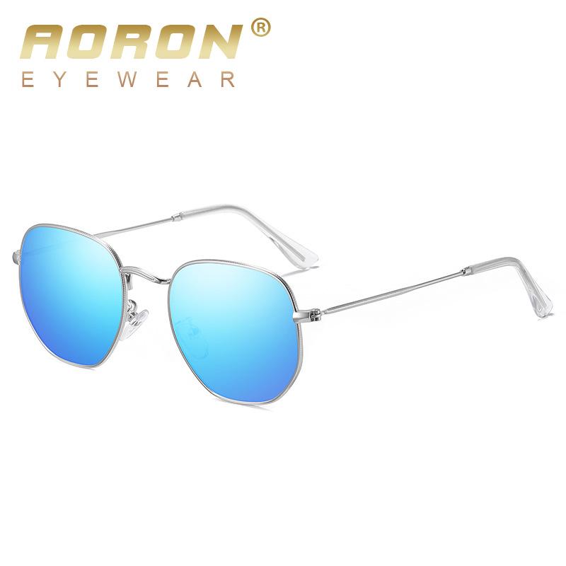 AORON Polarized Men Sunglasses Classic Pilot Driving Sun Glasses Metal Frame Mirror Lens Sunglasses Gifts