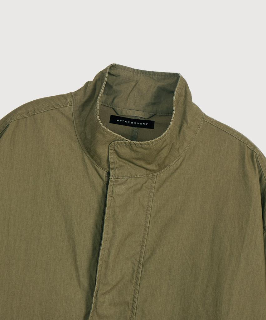 At The Moment Garment Washed Cotton Field Jacket_Olive